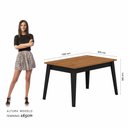 Ver imagem 2 de Mesa com 4 Cadeiras Benim Preto Fosc/cinamomo/preto - Móveis Arapongas Preto Fosco/cinamomo/preto
