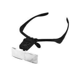 Lupa Óculos Lentes Zoom Costura Dentista Estética Luz Led - 3