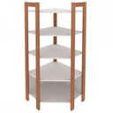 Ver imagem 2 de Closet Modulado Aberto 70,5x70,5cm com 5 Prateleiras Az1020 Tecno Mobili - Amêndoa/branco