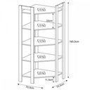 Ver imagem 3 de Closet Modulado Aberto 70,5x70,5cm com 5 Prateleiras Az1020 Tecno Mobili - Amêndoa/branco