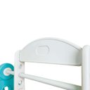 Ver imagem 2 de Playground Infantil 3 em 1 Plástico Escorregador Balanço Cesta Basquete Verde/laranja Brinqway Bw216