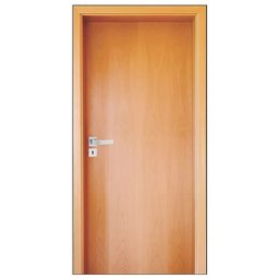 Porta Lisa Natural Desmontada Completa Bat 16cm C/Guarnição 210x82 - 1