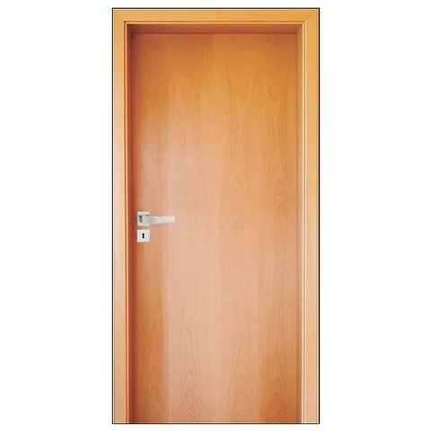 Porta Lisa Natural Desmontada Completa Bat 16cm C/Guarnição 210x82