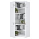 Ver imagem 6 de ARMÁRIO DE CANTO PRATELEIRAS A 240CM M531.B (LOJA, CLOSET) MUNDI MOVEIS