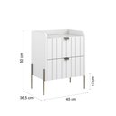 Ver imagem 5 de 2 Mesas de Cabeceira Vênus Mdf 45cm