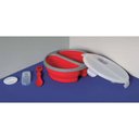 Ver imagem 2 de Marmita Retrátil Silicone Redonda com Talher - Mor