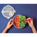 Ver imagem 3 de Marmita Retrátil Silicone Redonda com Talher - Mor