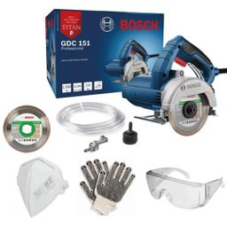 Serra Mármore Bosch Gdc Titan 151 220v Kit Refrigeração Epi e 2 Discos Bosch - 1