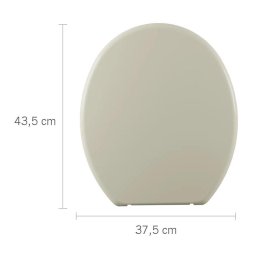ASSENTO SANITARIO ASTRA TAMPA PRIVADA OVAL UNIVERSAL SOPRADO - 5