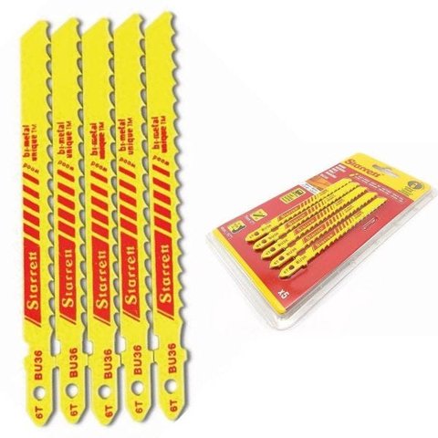 Lamina Serra Tico Tico Starrett BU36 para Madeira com Encaixe Unificado