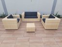 Ver imagem 2 de Jogo Poltronas e Sofá Fibra Sintética Área Externa Varanda Jardim Piscina