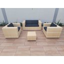 Ver imagem 2 de Jogo Poltronas e Sofá Fibra Sintética Área Externa Varanda Jardim Piscina