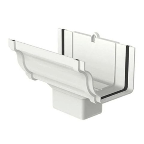 Bocal para calha retangular Aquapluv Style branco Tigre