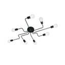 Ver imagem 1 de Plafon de Sobrepor para 8 Lâmpadas E27 60W Preto Auremar