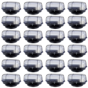 Ver imagem 1 de 24 Arandelas Luminária Oval Tartaruga Preta Aço com Vidro
