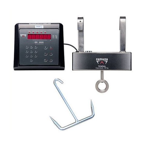 Balança Industrial Ramuza Tendal 300kg DTB Aço Inox 304 IDR 10000 Bateria Bivolt 2094