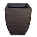 Ver imagem 1 de Vaso de Planta Decorativo em polietileno Plastico Foster Plast 45x35 cm - Marrom Café