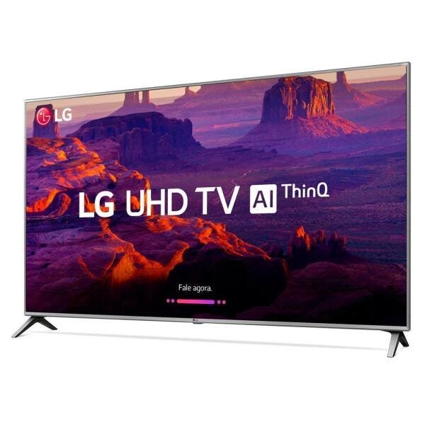 TV LED 50 Polegadas Lg Uk6520, Uhd 4K, Smart TV, Webos, Hdr10 e Hlg, Lg Thinq Ai, Wide Color, 4 HDMI, 2 USB - 1