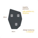 Ver imagem 3 de Espelho Grande Decorativo Orgânico Pinterest 60x80 Mod. Moai Caramelo