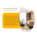 Ver mais imagens de Espelho Grande Decorativo Orgânico Pinterest 60x80 Mod. Moai Caramelo