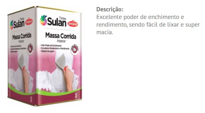 Massa Corrida PVA 25Kg - Sulan - 2