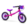 Bicicleta de Equilíbrio Infantil sem Pedal Bike Balance Feminina Aro 12 Nathor Rosa - 1