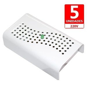 Anti Mofo Eletrônico R14 220V  Kit 5 unid. Branco Repel Mofo, Anti-Ácaro e Fungos, 