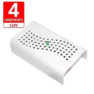 Anti Mofo Eletrônico R14 110V kit 4 unid. Branco Repel Mofo, Anti-Ácaro e Fungos, Desumidificador