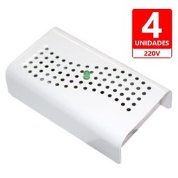 Anti Mofo Eletrônico R14 220V kit 4 unid. Branco Repel Mofo, Anti-Ácaro e Fungos, Desumidificador - 2