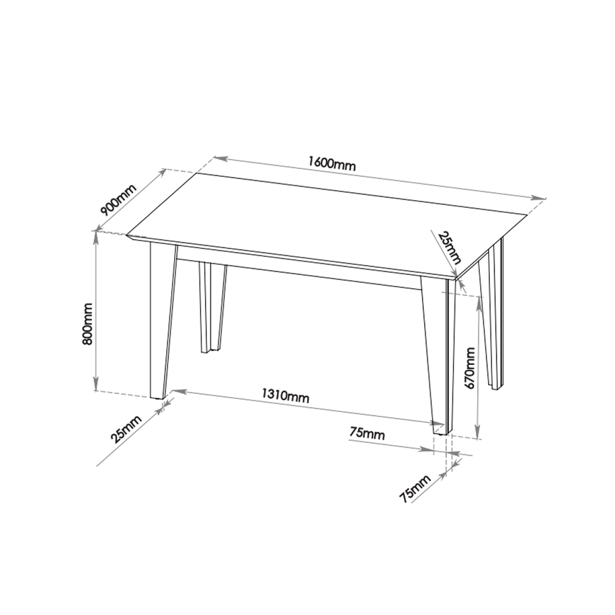 Mesa de Jantar Retangular Valduga C/6 Cad Sol Mel/blonde/v.marfim - 5