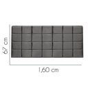Ver imagem 2 de Painel Estofado Luxo Clara 160cm Queen Size para Cama Box Suede Cinza - Gat Magazine