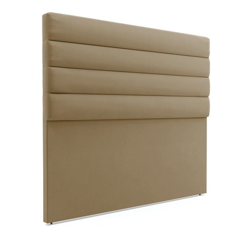 Cabeceira California para Cama Box Queen 160 Cm Suede - D’Rossi Marrom Rato