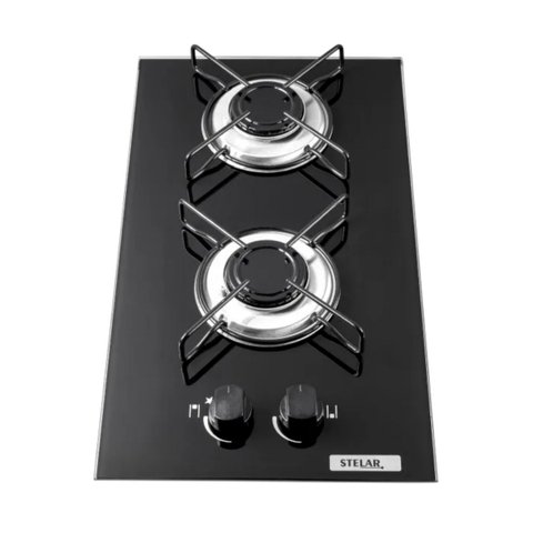 Cooktop À Gas 2 Bocas Stelar Bivolt Preto 110v/220v