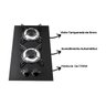 Cooktop À Gas 2 Bocas Stelar Bivolt Preto 110v/220v - 5