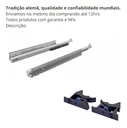 Ver imagem 7 de Kit Corrediça Quadro V6 (Extração Total) Invisível 400 Mm Silent System Hettich