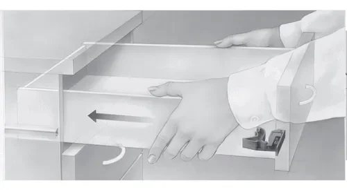 Kit Corrediça Quadro V6 (Extração Total) Invisível 400 Mm Silent System Hettich - 10