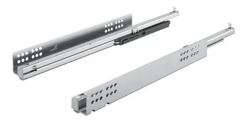 Kit Corrediça Quadro V6 (Extração Total) Invisível 400 Mm Silent System Hettich - 6