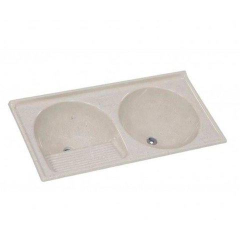 Tanque Sintético Granitado A.J Rorato Duplo Std N2 Travertino 110x55Cm