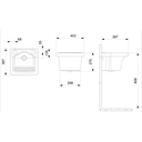 Ver imagem 3 de Tanque Celite 7l "pp'' 27,5x40,5x39 S/mesa Branco