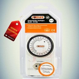 Timer Temporizador / Programador Analógico Bivolt Pino/Tomada Foxlux - 1 Timer Temporizador / Programador Analógico Bivolt Pino/Tomada Foxlux - 1