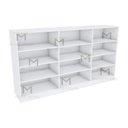 Ver imagem 6 de ARMÁRIO CLOSET OU LOJA 4 PRATELEIRAS M170.2021.B (CASA) MUNDI MOVEIS