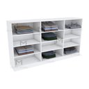 Ver imagem 7 de ARMÁRIO CLOSET OU LOJA 4 PRATELEIRAS M170.2021.B (CASA) MUNDI MOVEIS