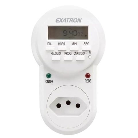 TIMER PROGRAMÁVEL TEMPORIZADOR HORÁRIO DIGITAL BIVOLT TMDS0BC EXATRON