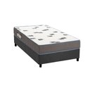 Ver imagem 1 de Conjunto Box Solteiro: Colchão Espuma Ortobom D33 Light Saúde + Base Crc Suede Gray(78x188)