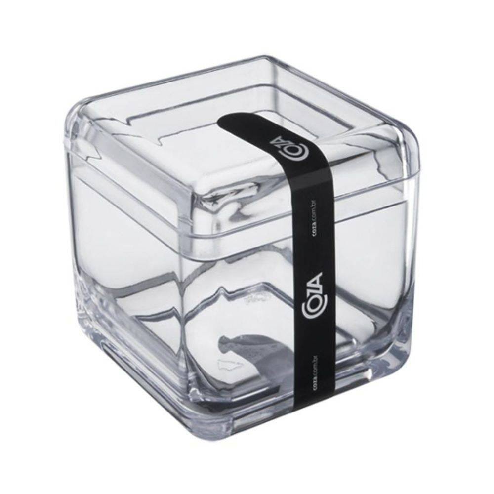 Porta Cotonetes Cube Cristal 20879/0009 Coza