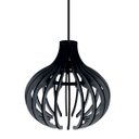 Ver imagem 1 de Luminária Teto tipo Pendente DIANA MDF - Completa - Cor: Preta