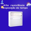 Ver imagem 6 de Caixa Correio Carta Grade e Embutir Chapa de Aço Amarela + Kit 3 Números