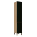Ver imagem 1 de Paneleiro Simples 40cm 2 Portas Slim Luciane Móveis Freijó-preto
