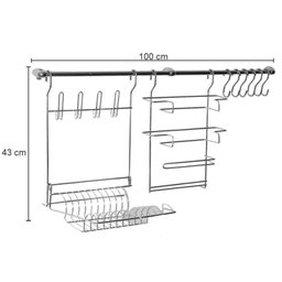 Cook Home 9 Porta Rolo Papel Escorredor Copo Pratos com 11 Pç - 2 Cook Home 9 Porta Rolo Papel Escorredor Copo Pratos com 11 Pç - 2