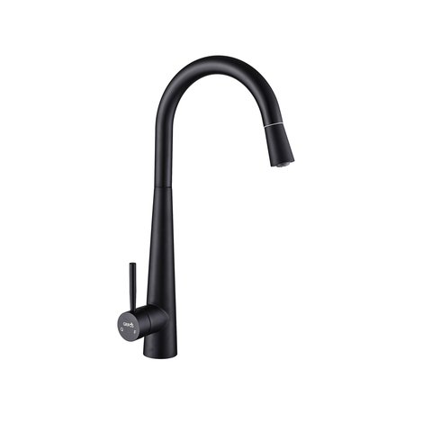 Torneira Gourmet Monocomando Preto Fosco